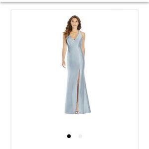 Dessy Group Satin Mist Bridesmaid Dress - Size 6 (altered to fit size 4)